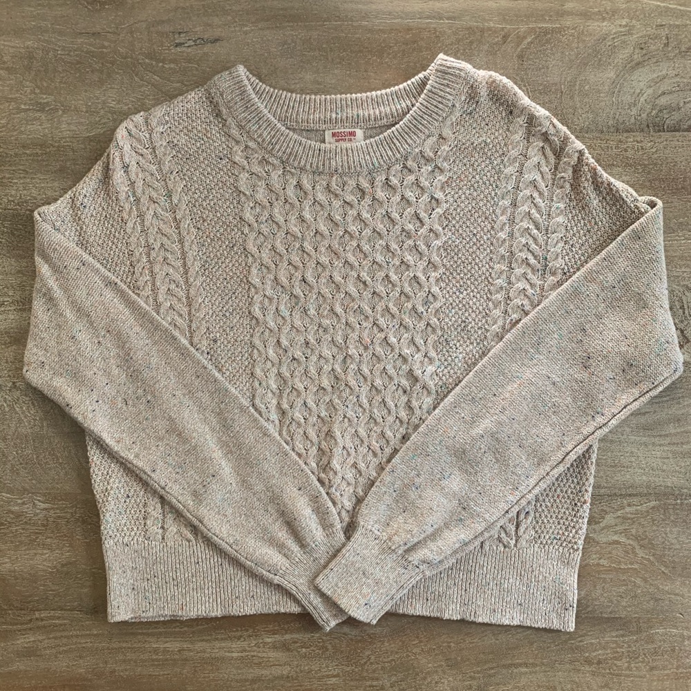 Women’s Mossimo Crop Knitted Sweatshirt